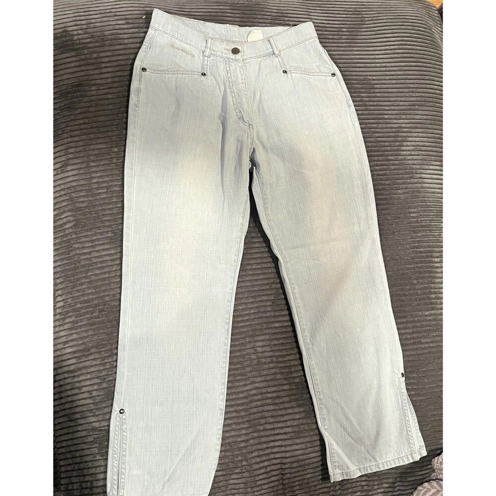 Vintage Blue Willi's Womens Jeans High Waist Jeans Light Blue Denim Size 36 Slit